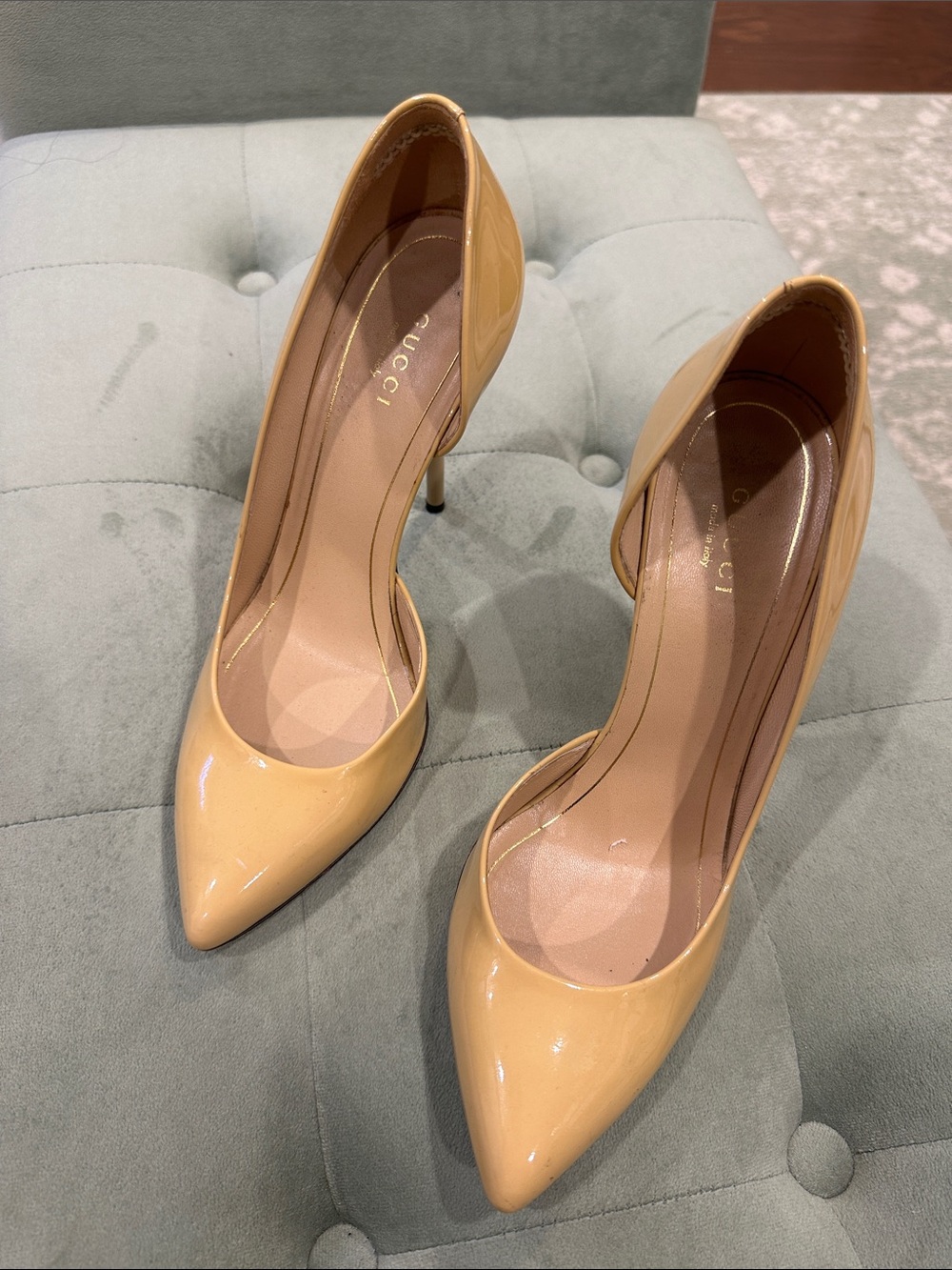 Gucci Patent Leather Pointed-Toe Pumps